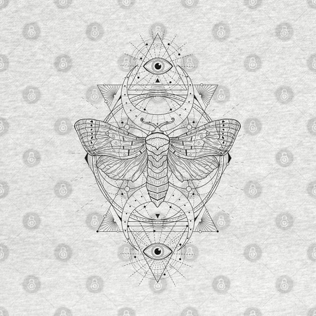 Satin Moth | Sacred Geometry by CelestialStudio